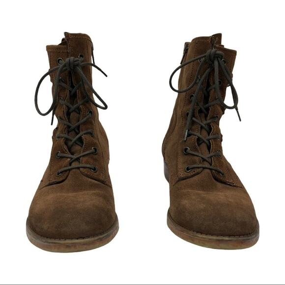 Lavorazione Artigianale Leather Ankle Combat Boots - Picture 5 of 14